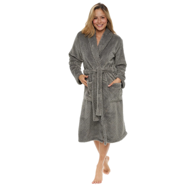 Shangri La Coral Fleece Bathrobe (Unisex)