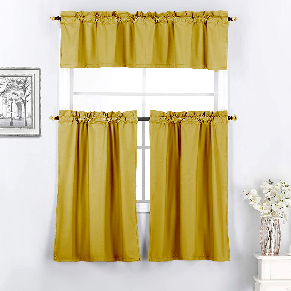 Home Trend Faux Silk Kitchen Curtain Solomon Yufe And Company Limited