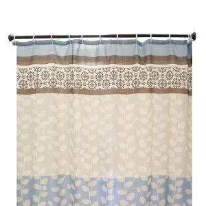 Amara Printed Shower Curtain With 12 Metal Hooks