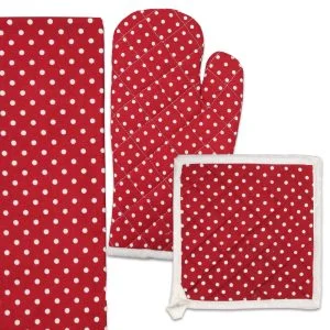Daisy 3pc Kitchen Set-Polka Dot