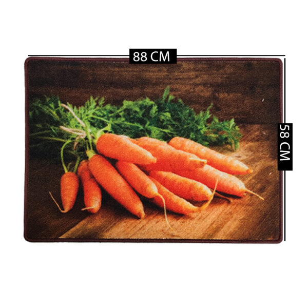 Home Beauty Kitchen Mat Set-Carrots