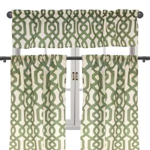 Home Plus 3PC Printed Kitchen Curtain