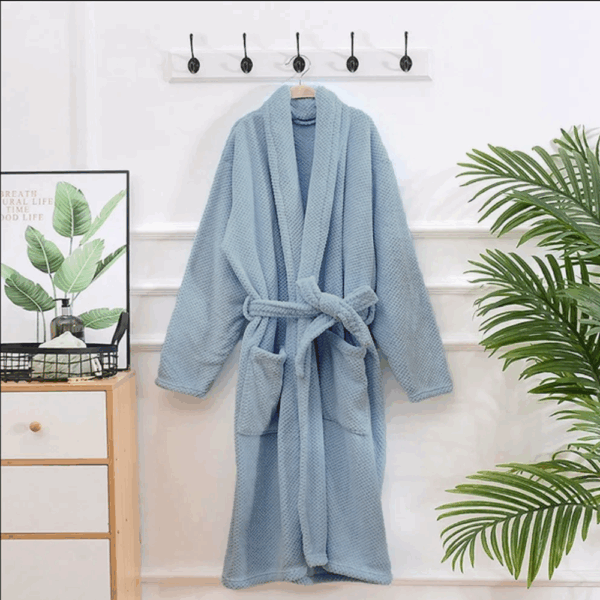 Shangri La Coral Fleece Bathrobe (Unisex) - Image 2
