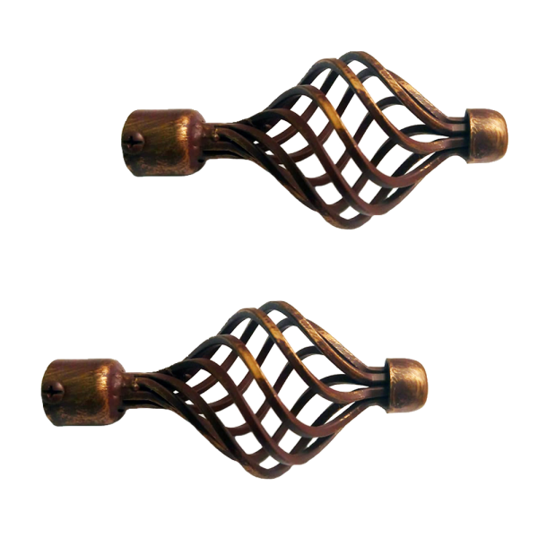 Decorator S Dream Curtain Rod Finials B19290 Solomon Yufe And   Finial B19290 Brown%EF%80%A2Gold 600x600 