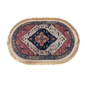 Home Trend Fringe Mats-Oval