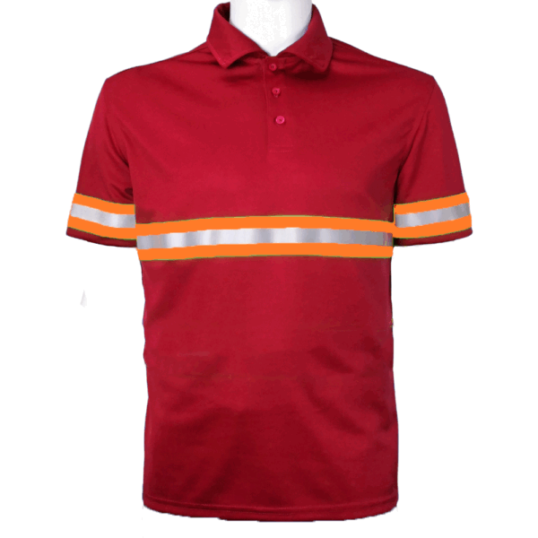 Men Drifit Polo with Reflective Tape