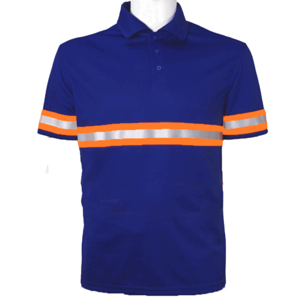 Men Drifit Polo with Reflective Tape - Image 2