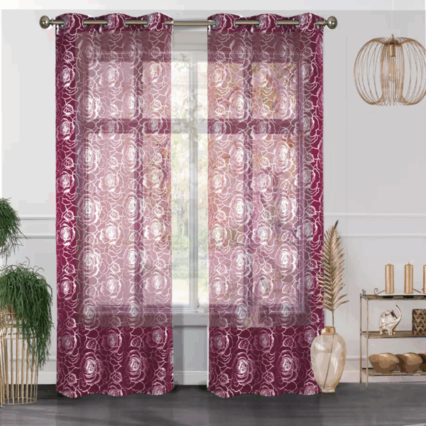 Home Trend-Adore Your Life Metallic Dolly Sheer Panel - Image 4