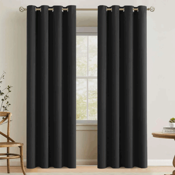Home Trend Room Darkening Curtain Panel - Image 2