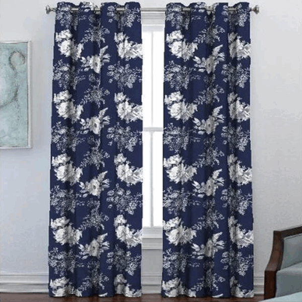 Home Trend Printed Blackout Curtain - Design #12