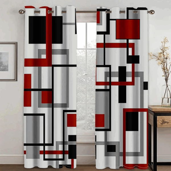 Home Trend Printed Blackout Curtain - Design #16
