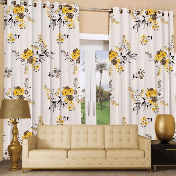 Home Trend Printed Blackout Curtain - Design #4