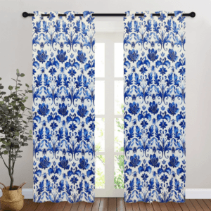 Home Trend Printed Room Darkening Curtain –Design #954A