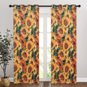 Home Trend Printed Room Darkening Curtain –Design #964A